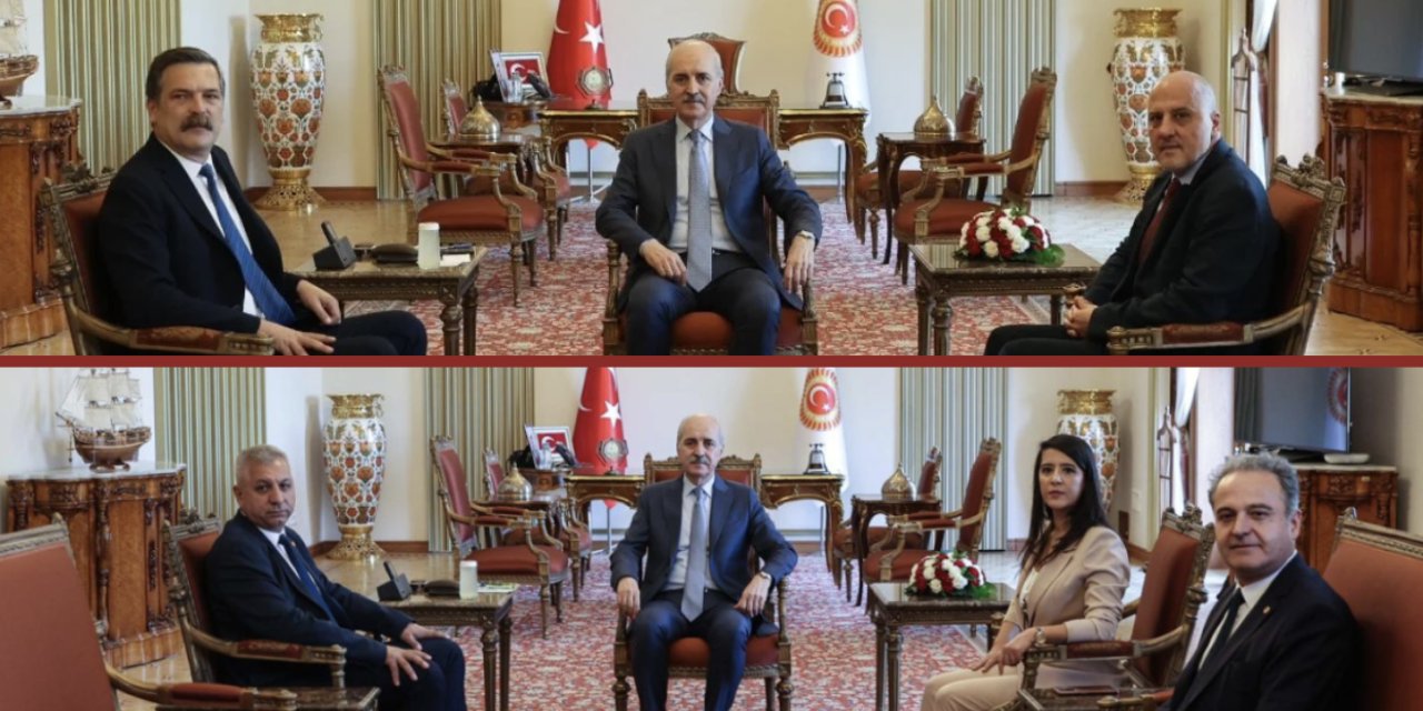 Yeni anayasa: TİP ve EMEP heyeti Numan Kurtulmuş'la görüştü