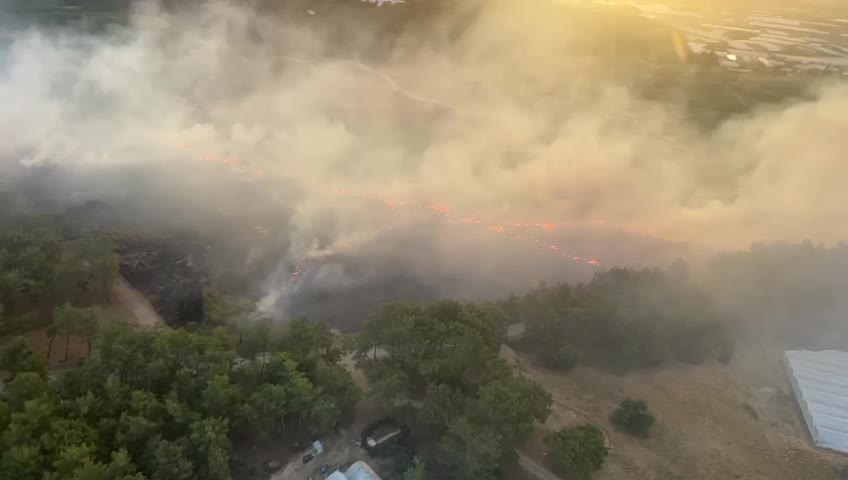 Antalya ve Muğla'da 6 hektar orman yandı