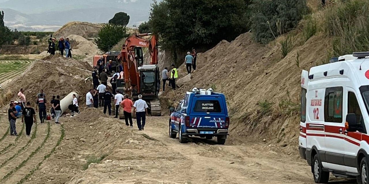 Denizli'de toprak kayması: 1 ölü, 1 yaralı