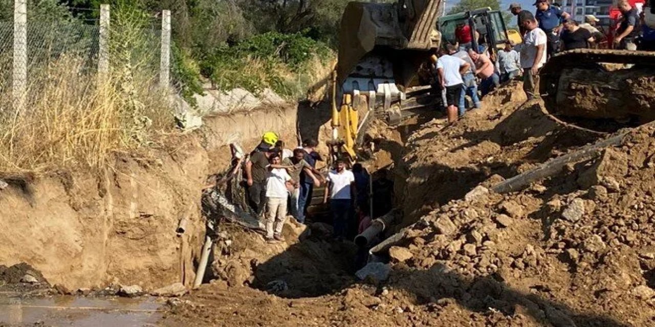 Aydın'da kanal çalışmasında göçük: 1 ölü