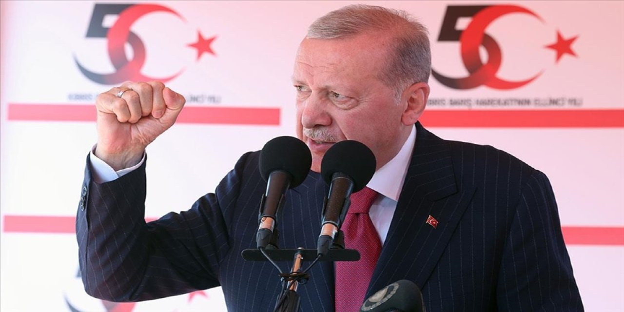 Erdoğan Kıbrıs'ta: Federal çözüm mümkün değil