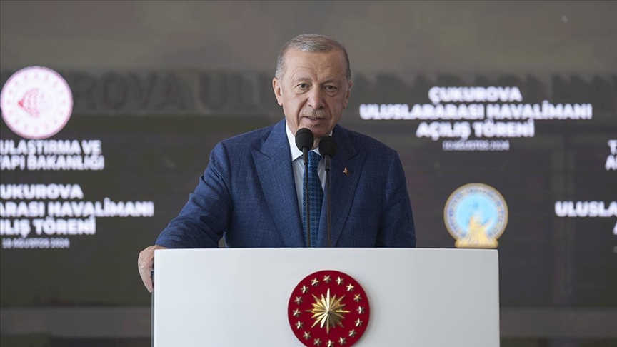 Erdoğan, Çukurova Havalimanı'nın açılışını yaptı