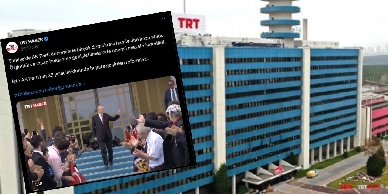 TRT'de AKP  propagandası: Resmi hesapta AKP tanıtım videosu yayımlandı