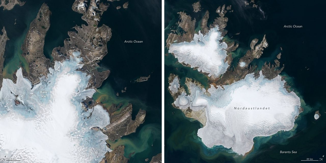 NASA: Norveç’teki Svalbard Adaları’nda buzul erimesi rekor düzeyde