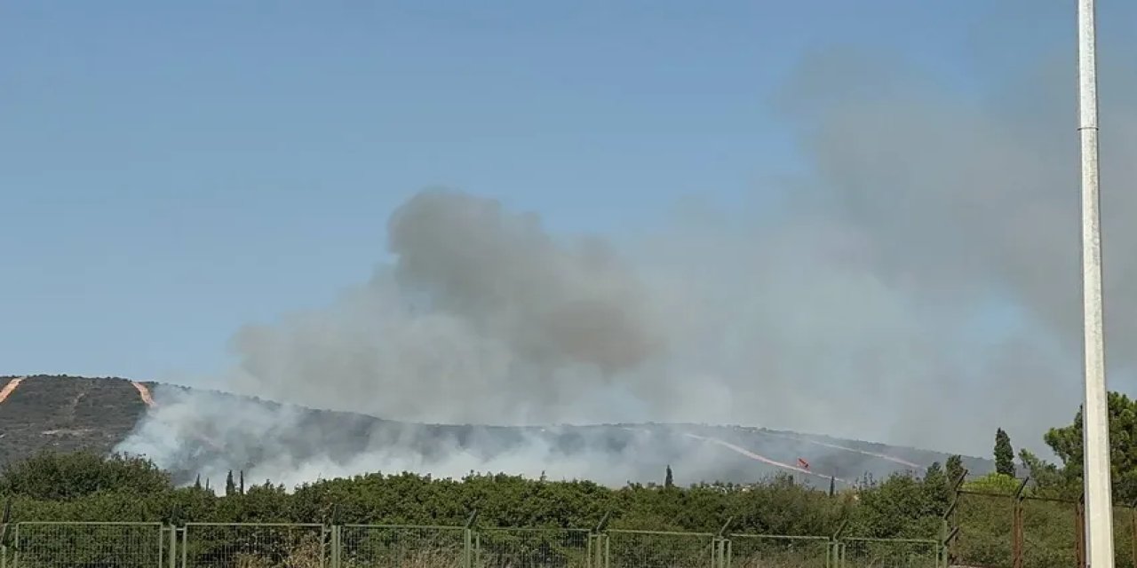 Tuzla Piyade Okulu'ndaki yangın söndürüldü