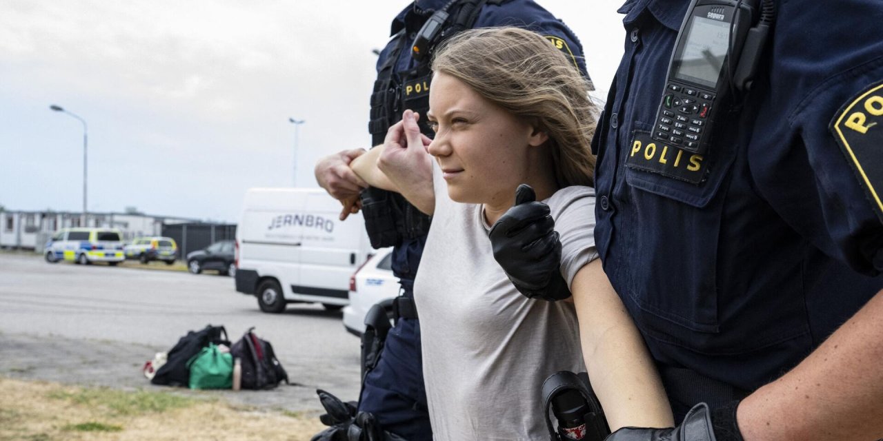 Gazze saldırılarını protesto eden Greta Thunberg, gözaltına alındı