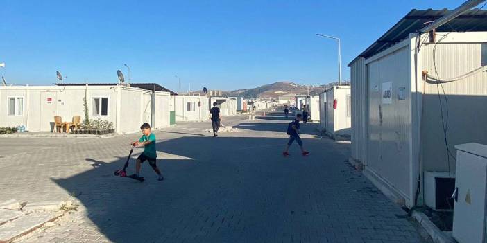 Gerekçe tasarruf: Hatay'da konteyner kentte güvenlik kalmadı