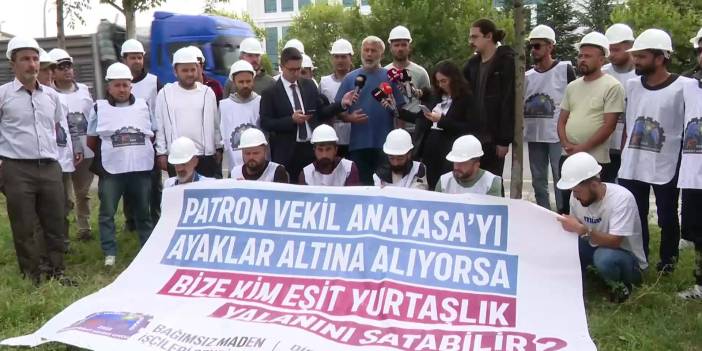 Fernas Madencilik işçileri gözaltı sonrası yine genel merkez önünde