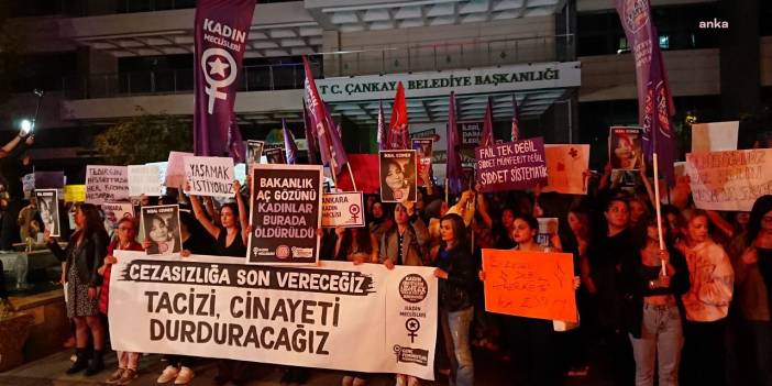 İstanbul'da katledilen kadınlar için Ankara'da eylem