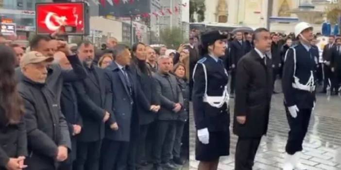 10 Kasım töreninde vatandaşlar Esenyurt kayyımını protesto etti