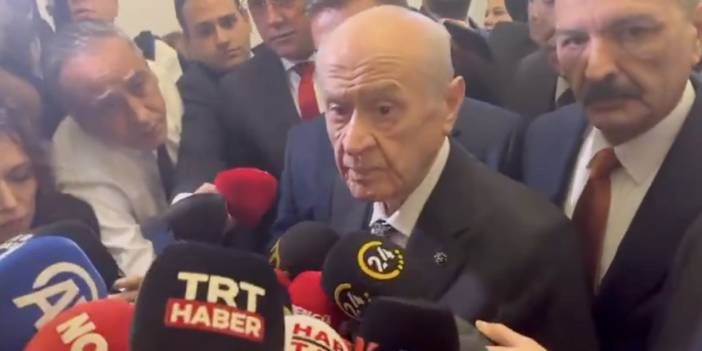 Bahçeli'den 'Erdoğan'la fikir ayrılığı mı yaşıyorsunuz' diye soran gazeteciye azar