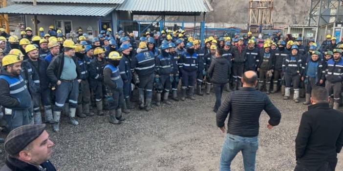 500 madenci eylemde: Görüşmeler sonuç vermezse açlık grevine başlayacaklar