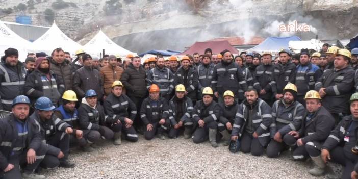 Madenci eylemde: Taksitle maden satıyorlar