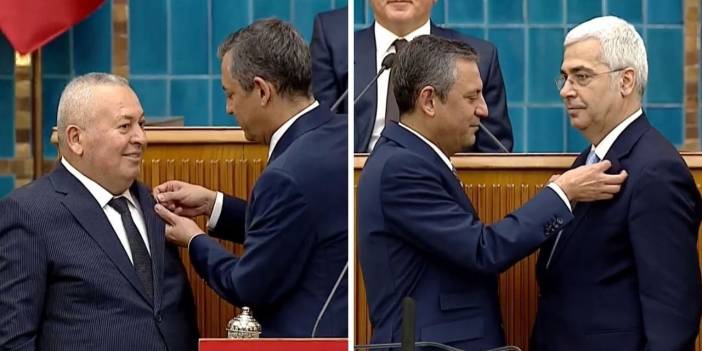 Cemal Enginyurt ve Salih Uzun CHP rozetini taktı