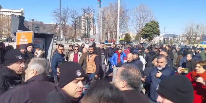 Antep'te işçilerin düşük maaş protestosuna polis müdahalesi