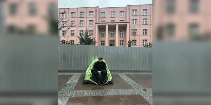 Mahmut Tanal, Adalet Bakanlığı önünde çadır kurdu, polis müdahale etti