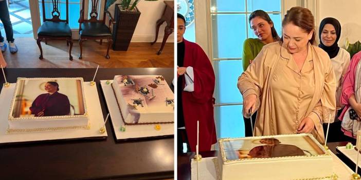 Kızılcık Şerbeti setinde Sibel Taşçıoğlu'na veda pastası