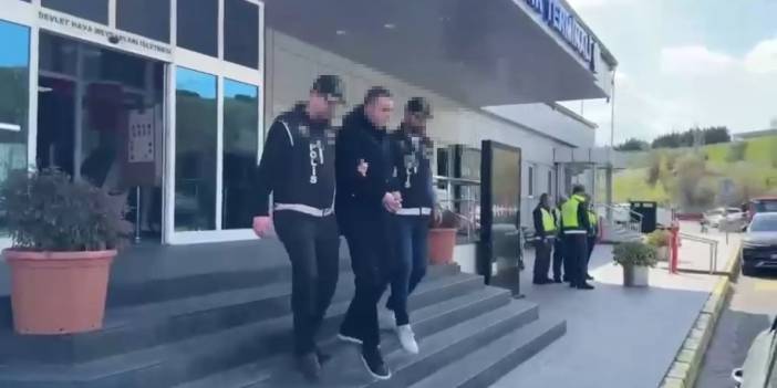 Sarallar suç örgütü yöneticisine özel jetle geldiği havalimanında gözaltı