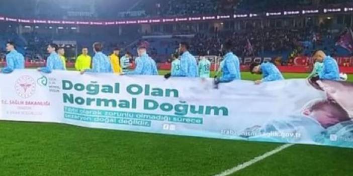Bakanlıktan 'normal doğum' pankartı açıklaması