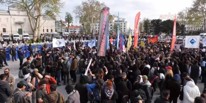 Öğrencilerin Saraçhane yürüyüşüne polis engeli