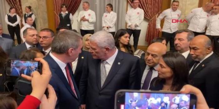 DEM Eş Genel Başkanları, 23 Nisan resepsiyonunda Dervişoğlu ile görüştü