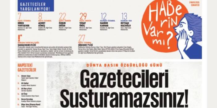 Basın Özgürlüğü Günü: 'Gazetecileri susturamazsınız'