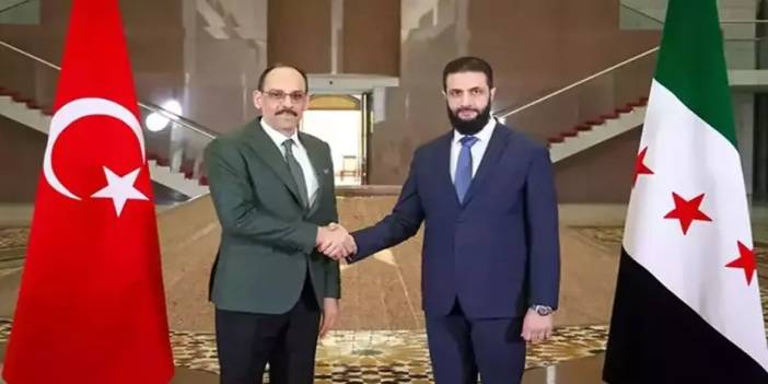 MİT Başkanı Kalın, Suriye Devlet Başkanı Şara ile görüştü