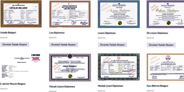 Sahte diplomalı olan isimler ortaya çıktı: 70’ten fazla kişi sahte mezun
