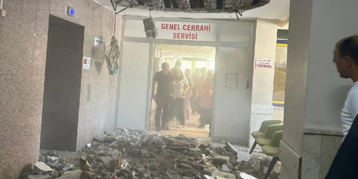 8 yıldır çürük raporu var: Denizli Devlet Hastanesi'nin tavanı çöktü