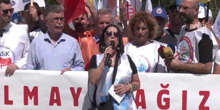 Memurlar bakanlık önünde: 'Müzakere dahi edilemez'