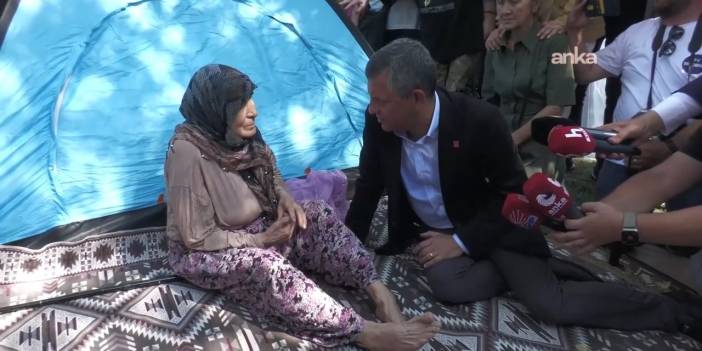 Özgür Özel, Sındırgı'da depremzedeleri ziyaret etti