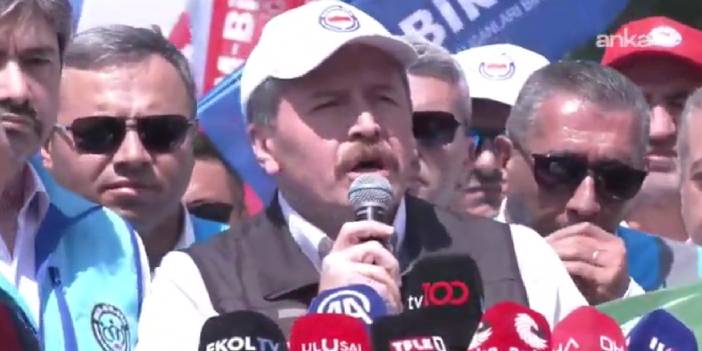 Memur-Sen bakanlık önünde: 'Asıl karar verici Mehmet Şimşek'