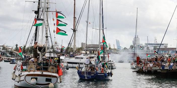 Sumud Filosu: Gazze yakınlarında gemilerimize askeri personel girdi