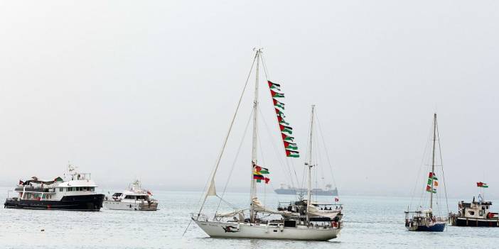 Küresel Sumud Filosu'na dron saldırısı: Yangın çıkaracak bir madde fırlatıldı