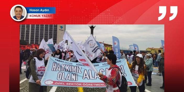 Özel sektör öğretmenlerinin taban maaş mücadelesi