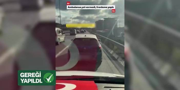 Bakan Yerlikaya, ambulans ve itfaiyeye yol vermeyenlere verilecek cezayı açıkladı
