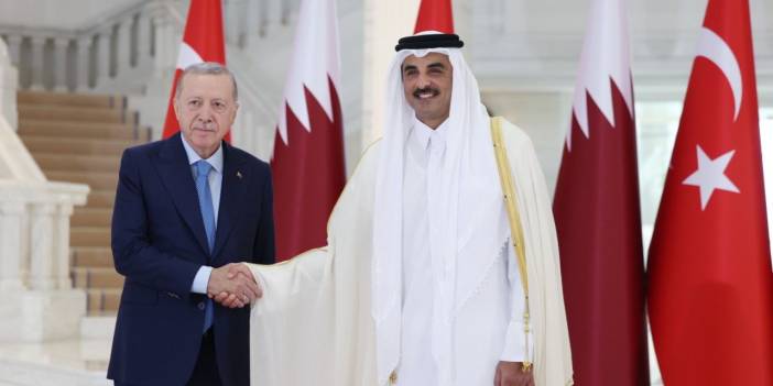 Cumhurbaşkanı Erdoğan, Katar Emiri El-Sani ile görüştü