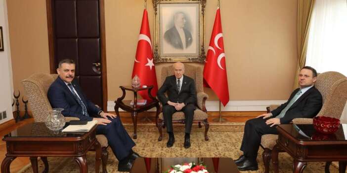 Mustafa Çiftçi ve Akın Gürlek'ten Bahçeli'ye ziyaret