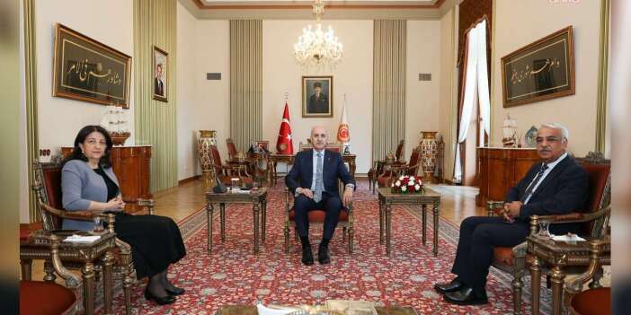 TBMM Başkanı Numan Kurtulmuş, DEM Parti İmralı Heyeti ile görüştü