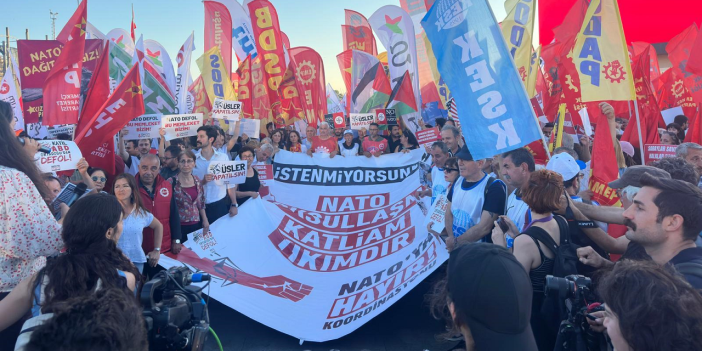 Kadıköy’de NATO Zirvesi protestosu: NATO'dan derhal çıkılmalı