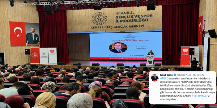 AKP’li Said Yüce, öğretmen adayılarına anlattı: Seküler anlayış bağı kopardı...
