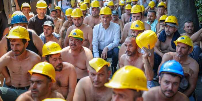 Özel'den eylemdeki madencilere ziyaret: Kayyım atayın, işçilerin parasını ödesin