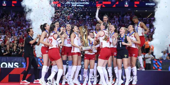 A Milli Kadın Voleybol Takımı, üst üste ikinci kez Avrupa şampiyonu