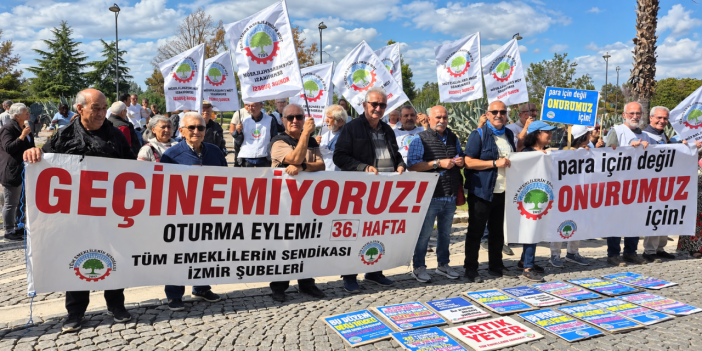 Emekliler Ali Şekeroğlu’nun ardından alanlara çıktı: “İnsanca ve onurumuzla yaşamak istiyoruz”