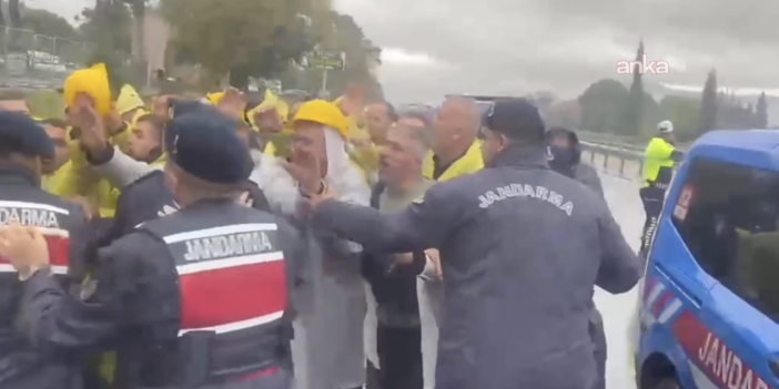 Soma’da madencilerin yürüyüşü güvenlik güçlerinin müdahalesiyle durduruldu