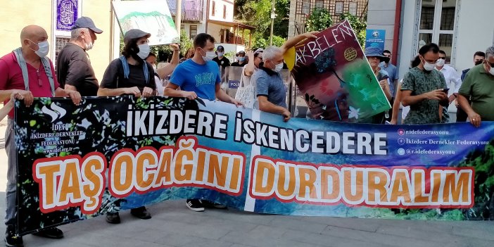 İkizdereliler: Ormanlarımızı, derelerimizi bir avuç talancıya yok ettirmeyelim