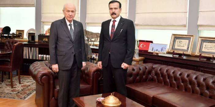 Cezaevinden çıkan Kürşat Yılmaz, Devlet Bahçeli'yi ziyaret etti