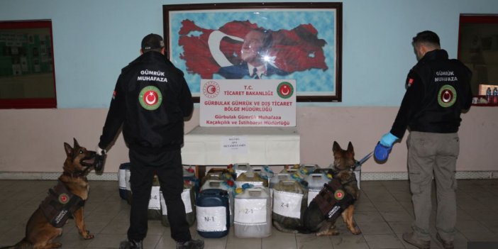 462,5 kilo sıvı metamfetamin yakalandı