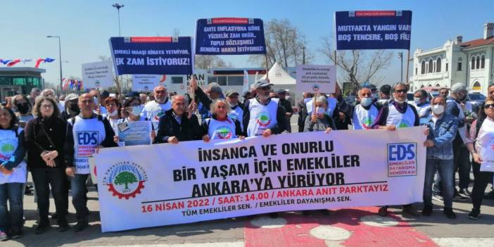 Ankara'da emeklilerden 'Geçinemiyoruz' mitingi