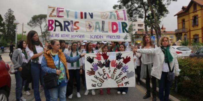 Milas’ta ‘Zeytin hayattır, dokunma’ mitingi